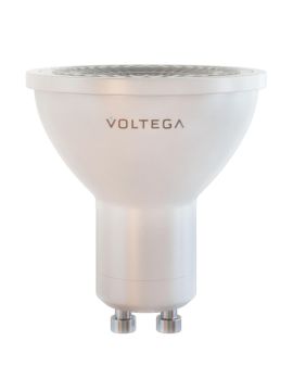 Лампа светодиодная Voltega GU10 6W 4000К прозрачная VG2-S1GU10cold6W-D 7109