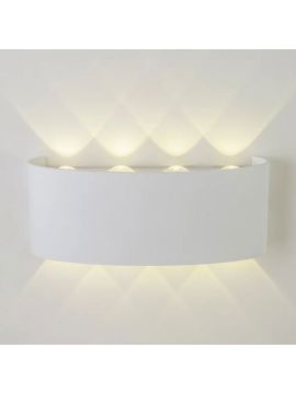 Уличный настенный светильник AM Group AM307-8X1 W WH 4000K