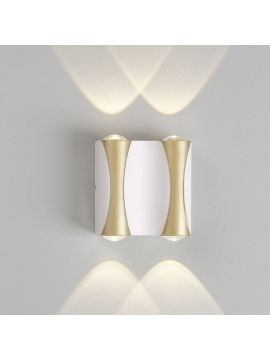 Уличный настенный светильник Crystal Lux CLT 022W2 WH-GO 4000K