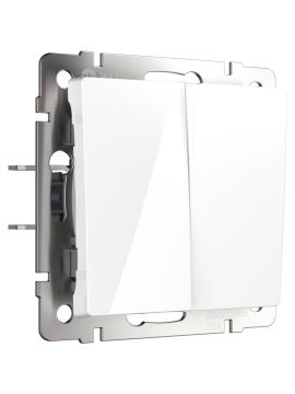 Выключатель двухклавишный Werkel белый W1120001 4690389155192