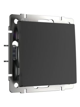 Выключатель Werkel одноклавишный черный матовый W1110008 4690389156588