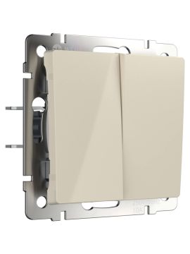 Выключатель двухклавишный Werkel слоновая кость W1120003 4690389155604