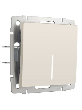 Выключатель одноклавишный с подсветкой Werkel 4690389184574 W1110162