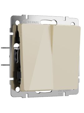 Выключатель двухклавишный Werkel 4690389197024 W1120043 a064056