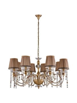Подвесная люстра Crystal Lux Alegria SP8 Gold-Brown