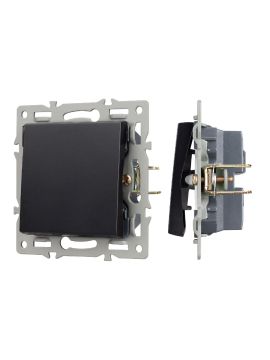 Механизм выключателя одноклавишный непроходной Arlight SWT-MK01-PL-BK (250V, 16A) 043711