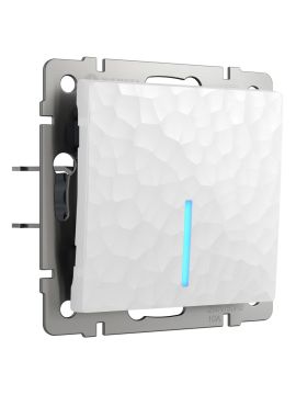 Выключатель Werkel Hammer одноклавишный с подсветкой белый W1210101 4690389161995