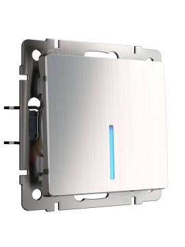 Выключатель одноклавишный с подсветкой Werkel глянцевый никель W1110102 4690389157608