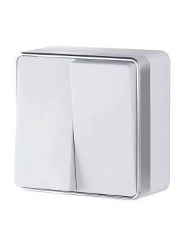 Выключатель двухклавишный Werkel Gallant белый W5020001 4690389164118