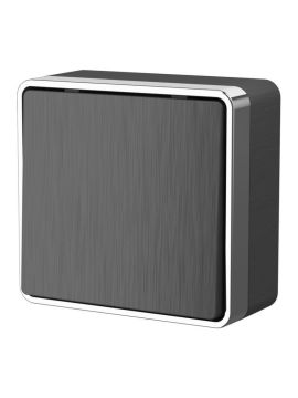 Выключатель одноклавишный Werkel Gallant графит рифленый W5010004 4690389163739