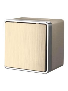 Выключатель Werkel одноклавишный влагозащищенный Gallant шампань рифленый W5010210 4690389164026