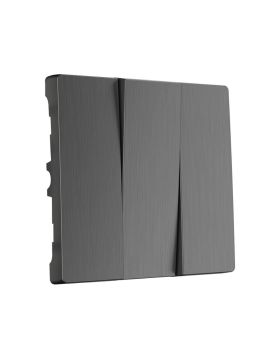 Набор клавиш для выключателя трехклавишного Werkel графит рифленый W1139004 4690389158506