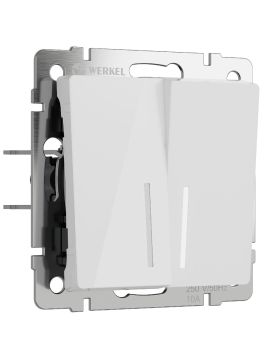 Выключатель двухклавишный с подсветкой Werkel 4690389197284 W1120141 a064003