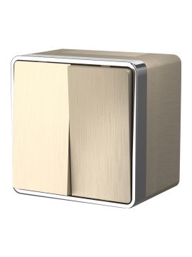 Выключатель двухклавишный влагозащищенный Werkel Gallant 4690389164262 W5020210 a051045