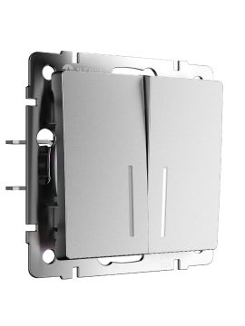 Выключатель двухклавишный с подсветкой Werkel W1120165 4690389195532 a063610