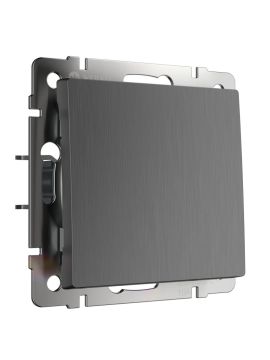 Выключатель одноклавишный Werkel графит рифленый W1110004 4690389158346