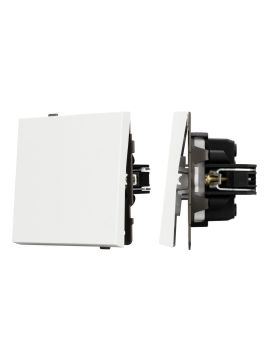 Механизм выключателя одноклавишный перекрёстный Arlight SWT-TENDO-MKX1-SFPL-WH (230V, 10A) 054574