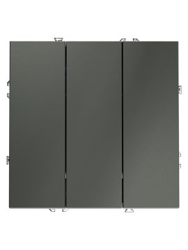 Выключатель трехклавишный Voltum S70 VLS030106