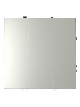 Выключатель трехклавишный Voltum S70 VLS030105