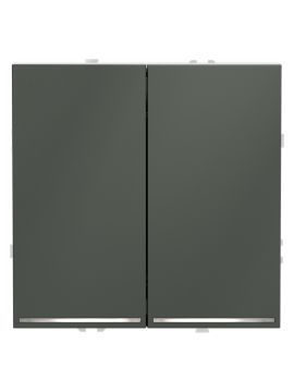 Проходной переключатель двухклавишный с подсветкой Voltum S70 VLS020406