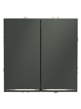 Выключатель двухклавишный с подсветкой Voltum S70 VLS020206