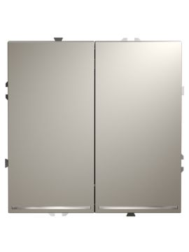 Проходной переключатель двухклавишный с подсветкой Voltum S70 VLS020403