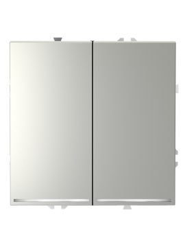 Выключатель двухклавишный с подсветкой Voltum S70 VLS020205