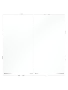 Проходной переключатель двухклавишный с подсветкой Voltum S70 VLS020402