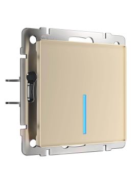 Сенсорный выключатель одноклавишный с подсветкой Werkel 4690389179549 W4510011