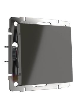 Выключатель Werkel одноклавишный серо-коричневый WL07-SW-1G 4690389086649