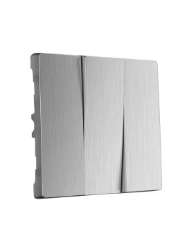 Набор клавиш Werkel для выключателя трехклавишного cеребряный рифленый W1139009 4690389159640