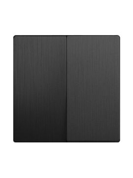 Выключатель Werkel двухклавишный Графит рифленый WL04-SW-2G 4690389146060