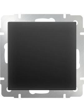 Перекрестный переключатель одноклавишный Werkel черный матовый WL08-SW-1G-C 4690389073618