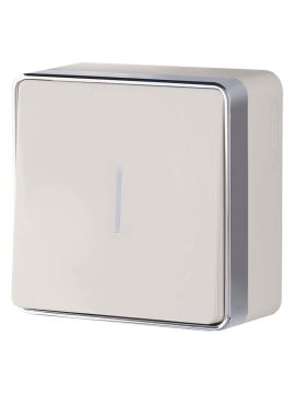 Выключатель Werkel одноклавишный с подсветкой Gallant слоновая кость WL15-01-04 4690389102196