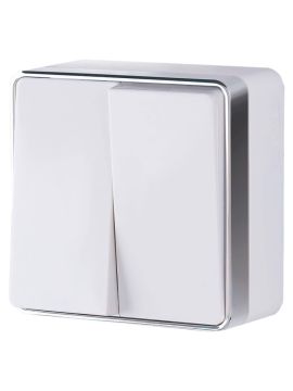 Выключатель Werkel двухклавишный Gallant слоновая кость WL15-03-01 4690389102189