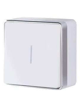 Выключатель Werkel одноклавишный с подсветкой Gallant белый WL15-01-04 4690389102066