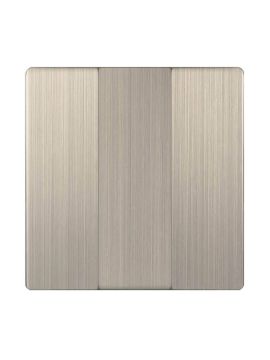 Лицевая панель Werkel выключателя трехклавишного шампань рифленый WL10-SW-3G-CP 4690389100376