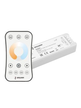 Диммер Arlight SMART-SET-PWM-102-72-MIX-SUF White 12-24V, 2x5A, ПДУ RING 10кн, 2.4G 036184