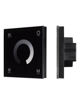Панель Arlight Smart-P4-Dim-G-IN Black (12-24V, 4x3A, Sens, 2.4G) 034778