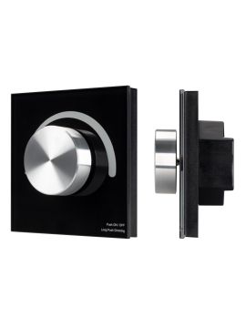 Панель Arlight Smart-P37-Dim-IN Black (230V, 1.2A, Triac, Rotary, 2.4G) 028109