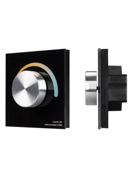 Панель Arlight Smart-P20-Mix-G-IN Black (12-24V, 4x3A, Rotary, 2.4G) 033762