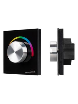 Панель Arlight Smart-P8-RGB-G-IN Black (12-24V, 3x4A, Rotary, 2.4G) 033763