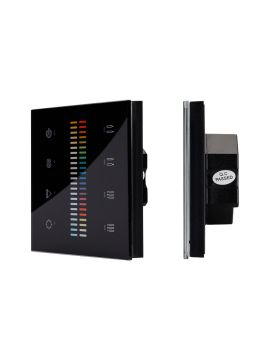 Панель Arlight Sens SR-2830C-AC-RF-IN Black (220V,RGB+CCT,4зоны) 019062