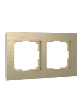 Рамка Werkel Aluminium на 2 поста шампань алюминий W0021711 4690389158148