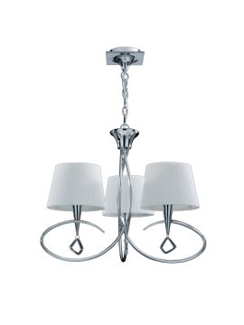 Подвесная люстра Mantra Mara Chrome - White 1640