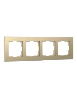 Рамка Werkel Aluminium на 4 поста шампань алюминий W0021711 4690389158162