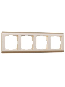 Рамка на 4 поста Werkel Stream шампань W0042111 4690389162497