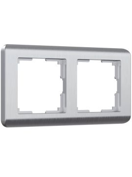 Рамка на 2 поста Werkel Stream серебряный W0022106 4690389162213