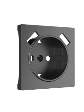Накладка для розетки USB Werkel графит рифленый W1179504 4690389158667
