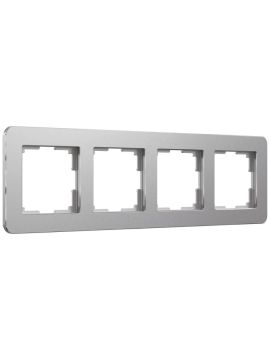 Рамка на 4 поста Werkel Platinum алюминий 4690389184505 W0042606